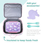 JumpOff Jo Insulated Lunch Box (9.75 x 7 x 3.25 inches / Fairy Blossom)