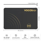 Apple MFi Certified] VOCOlinc Air Card Tag Rechargeable Wallet Tracker 1.6mm 2 Pack