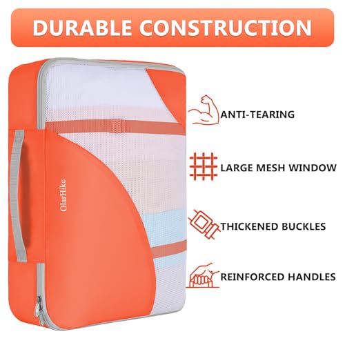 Packing Cubes for Travel (17 Orange)