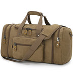 Canvas Duffle Bag (Coffee / X-Large-60L (Without Shoe Compartment))
