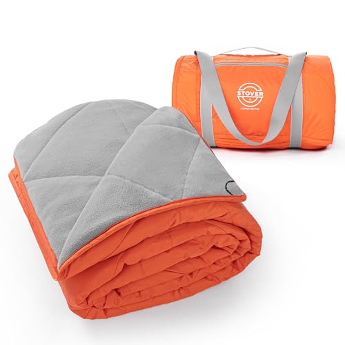 Large Waterproof Outdoor Stadium Blanket (01 - Game Day Orange)