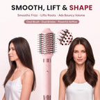 5 in 1 Hot Air Styler Wrap for Fast Drying (Pink)