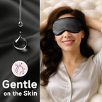 Sleep Mask 100% Pure Mulberry Silk (Black)