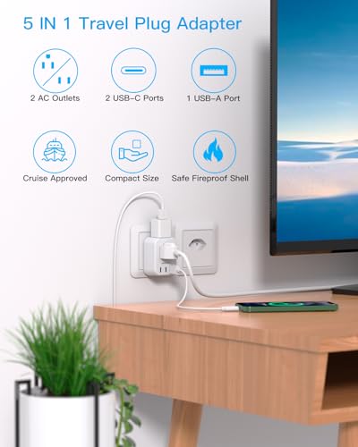 US to Brazil Plug Adapter (Type N - Brazil)