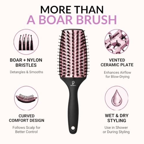 Curved Vented for Blow Drying (Rose Gold / Medium)