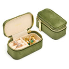 Small Travel Jewelry Case (Mini-Avocado Green / Small Rectangle)
