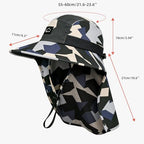 Outdoor Sun Hat for Men Women (1pack-camo Beige)