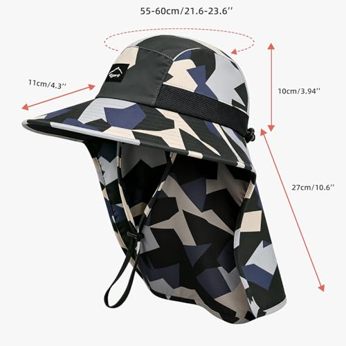 Outdoor Sun Hat for Men Women (1pack-camo Beige)