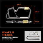 Life EDC Carabiner Key Ring Clip (Keychain Clip / Gunmetal (Gen 2))