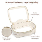 Clear Makeup Bag (Cream / Large)