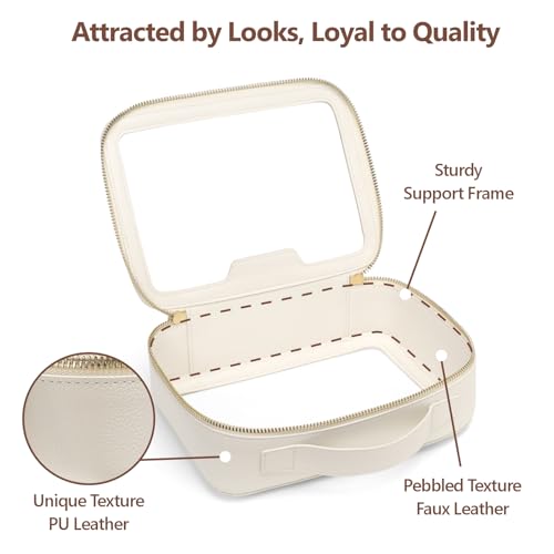 Clear Makeup Bag (Cream / Large)