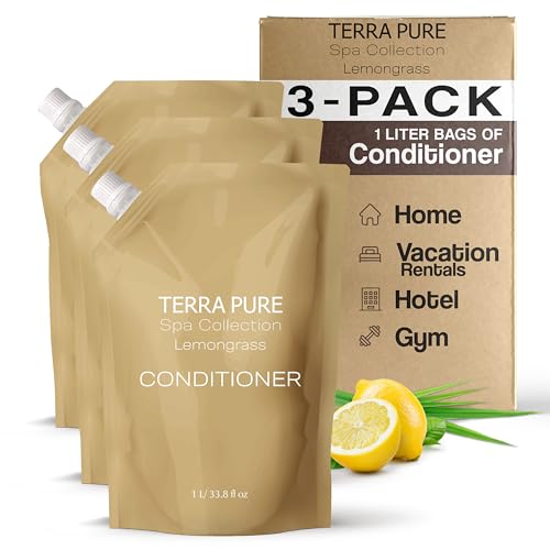 Spa Conditioner Refill Bags (33.8 Fl Oz (Pack of 3) / Conditioner)