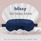Silk Sleep Mask (Blue)