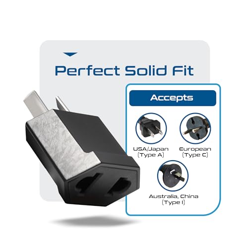 Australia China Plug Adapter Socket (6 Pack - Australian/China / Black)