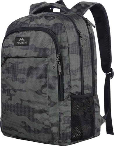 Travel Computer Backpack (15.6 Inch / Grey and Black Camo)