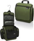 D&D Wanderlust Hanging Travel Toiletry Bag for Women & Men (1 Pack Green Large)