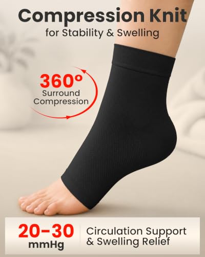 Ankle Compression Sleeve (Black / 3XL)