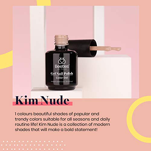 Beetles Beige Gel Nail Polish (I - Creme Brown | Kim Nude)
