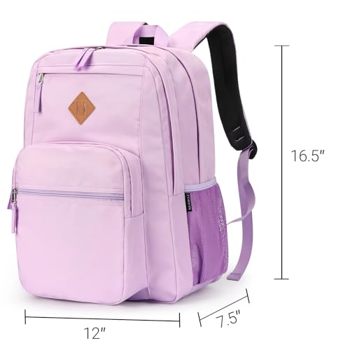 26L Backpack for College (Light Purple / 16.5 Inch)