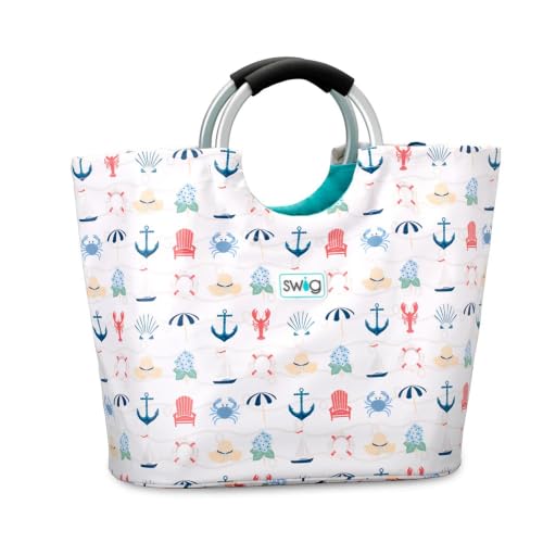 Loopi Large Waterproof Beach Tote Bag (Shoreline)
