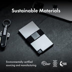 Aluminum Cardholder Wallet for Men (Graphite)