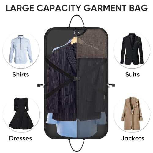 Garment Bags for Travel (Brown / 42")