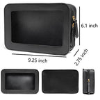 Clear Makeup Bag (BLACK)