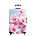 Peach Blossom Luggage Cover Washable Suitcase Protector Anti (Peach blossom / M(fits 24-26Inch suitcase))