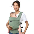 Baby Carrier with Natural Cotton Linen (Sage Green)