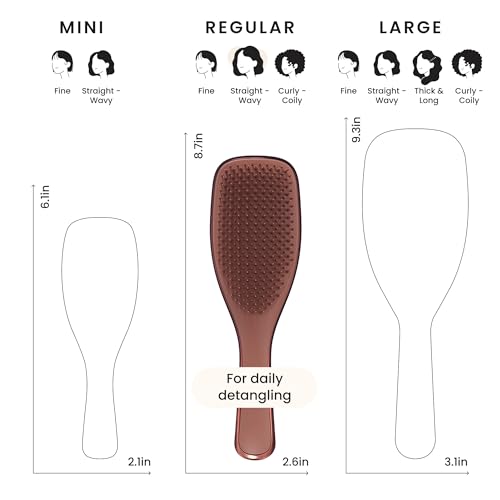 Chrome Ultimate Detangler Brush (Chocolate Bronze / Full Size)