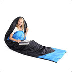 Camping Sleeping Bag (50-80°F Everyday 3 Season - Black XXL)