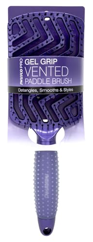 Pro Gel Grip Vented Hair Brush Gloss (Electric Blue Gloss)