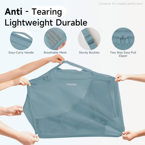 Packing Cubes for Travel (15 Blue Gray)