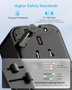 Air” Universal Travel Adapter 2 USB (A1R PD25W / Black)