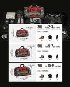 Waterproof Motorcycle Duffel Bag Tail Bag 30L Dry Bags Luggage (30L / Camouflage)