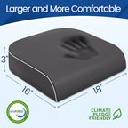 Seat Cushion Chair Pad (Gray / Large)