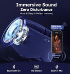 Luxury Bluetooth 5.4 Sleep Mask for Adults (Indigo)