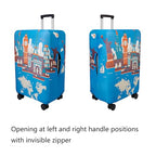 Travel Luggage Cover Suitcase Cover Protector Skins 18 (Eiffel Tower / S (for 18--20 inch luggage))
