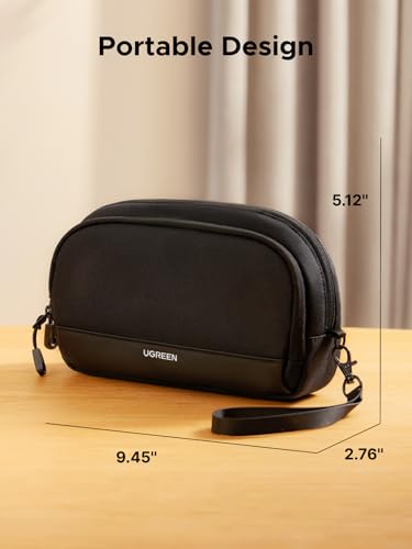 Electronics Organizer Travel Case Bag Multifunctional Organizer Carrying Case for Cables (Medium)