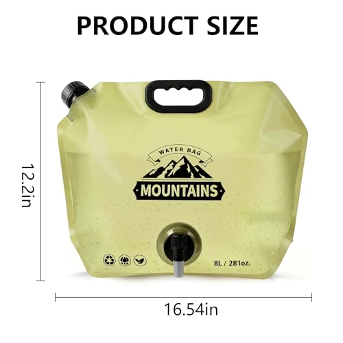 Camping Water Container (Beige & Green)