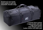 Large Military Duffle Bag Tactical Gear Load Out Bag Deployment Cargo Bag Travel Sports Equipment Duffel Luggage Bag with Backpack Straps 90L (BLACK)