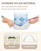6 Set Compression Packing Cubes (Beige)