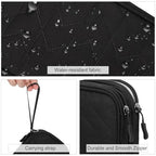 Electronic Organizer (8.3 x 5 x 2.6 inches / Black Quilted)