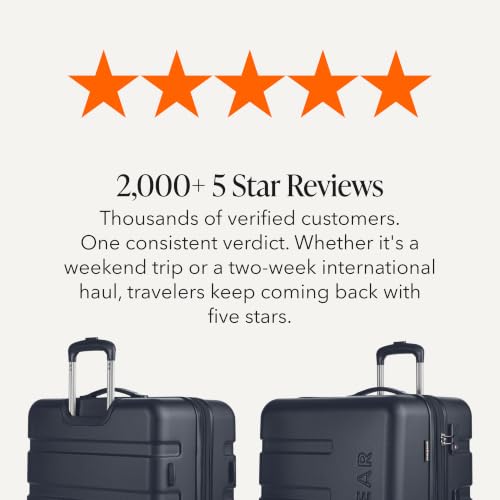 7366 Signature Hardside Expandable Luggage with Spinner Wheels and TSA Lock (2-Piece Set (Weekender/27") / Navy)