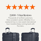 7366 Signature Hardside Expandable Luggage with Spinner Wheels and TSA Lock (2-Piece Set (Weekender/27") / Navy)