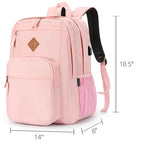 36L Backpack for College (Pink / 18.5 Inch)