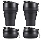 2PACK Collapsible Coffee Cup (Black / 2 x 16 Ounces)