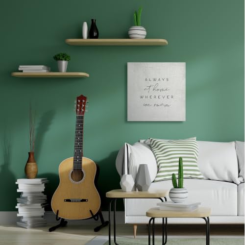 Home Wherever We Roam Rustic Design' (Unframed / 36"L x 36"W)