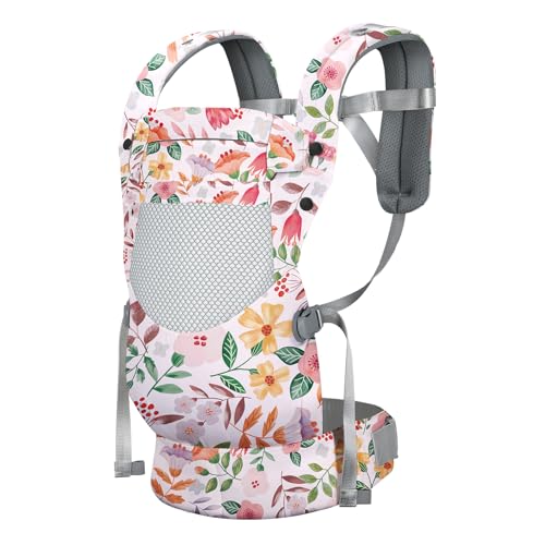 Baby Carrier Breathable Infant Carriers for 7 (Floral)