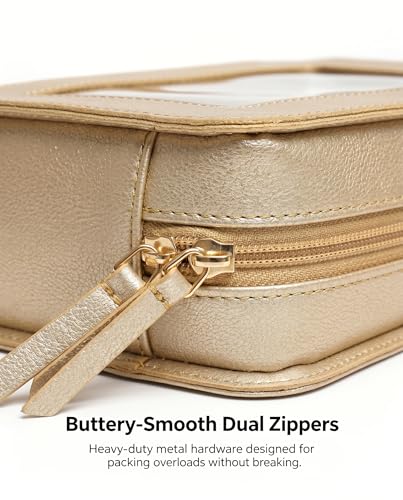 Clear Makeup Bags (C-Gold)